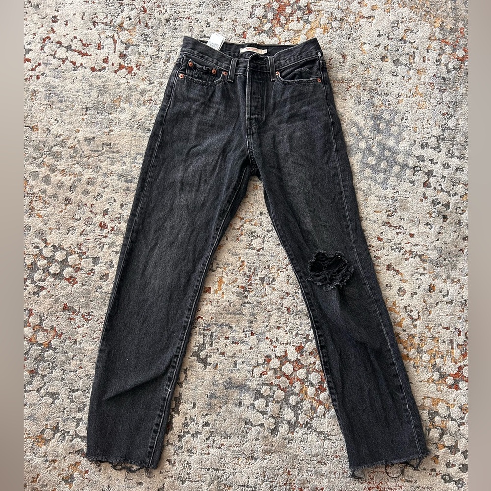 Levi’s wedgie straight jeans in black